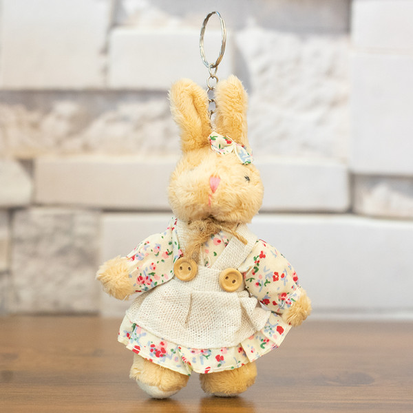 آویز عروسکی مدل خرگوش پاپیون دار