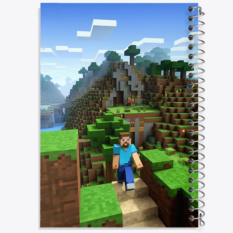دفتر نقاشی 50 برگ خندالو طرح ماینکرافت (Minecraft) کد F2097