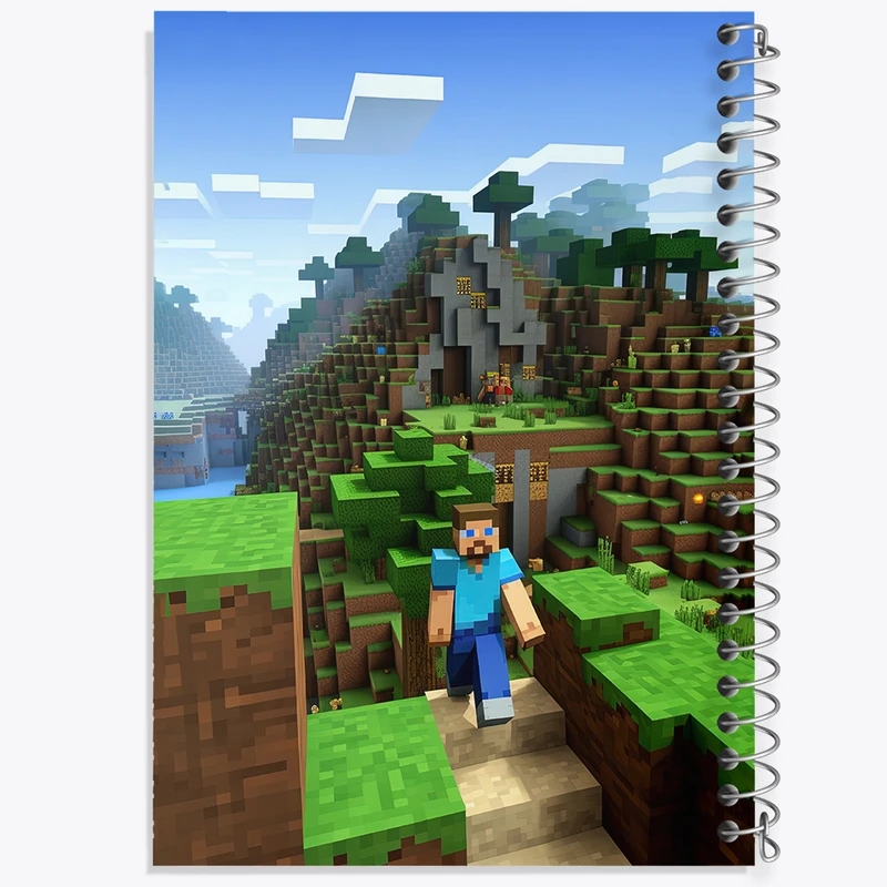 دفتر نت موسیقی 50 برگ خندالو مدل ماینکرافت (Minecraft) کد F2097