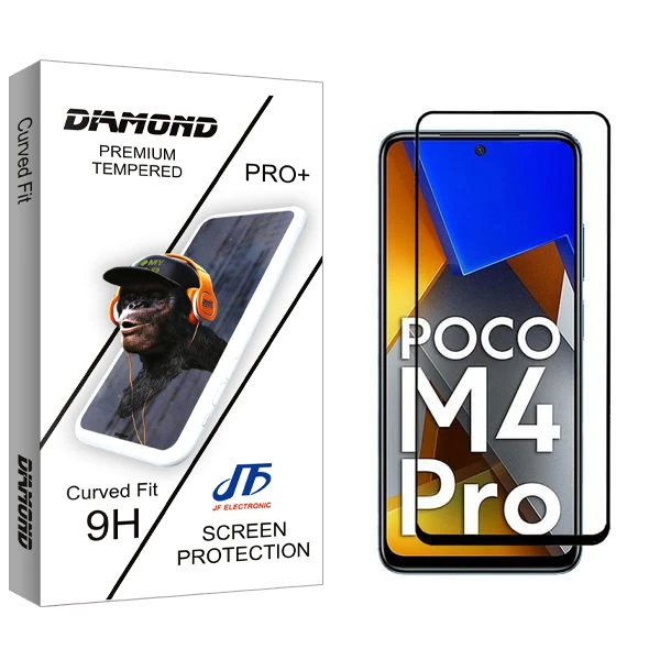 محافظ صفحه نمایش جی اف مدل Diamond مناسب برای گوشی موبایل شیائومی Poco M4 Pro 4G