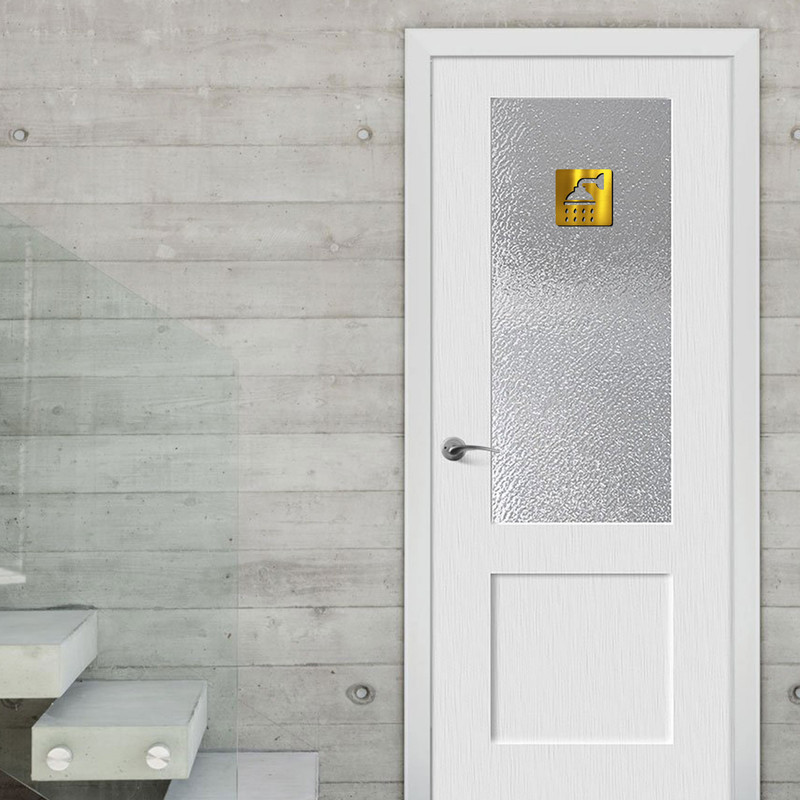 تابلو نشانگر آژنگ طرح دوش حمام کد 02