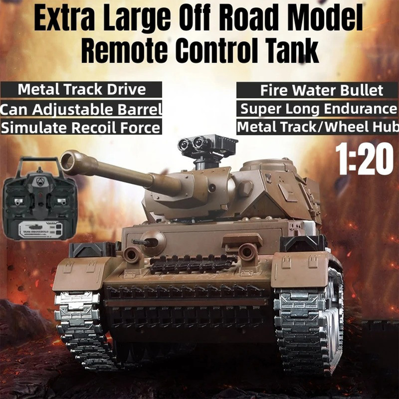 تانک بازی کنترلی مدل  تیرانداز German Panther III diecast