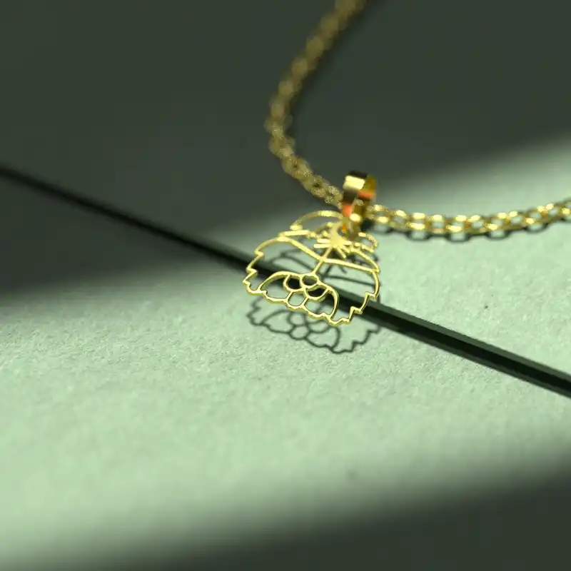 گردنبند طلا 18 عیار زنانه مدوپد مدل سگ کد B3-1-1094