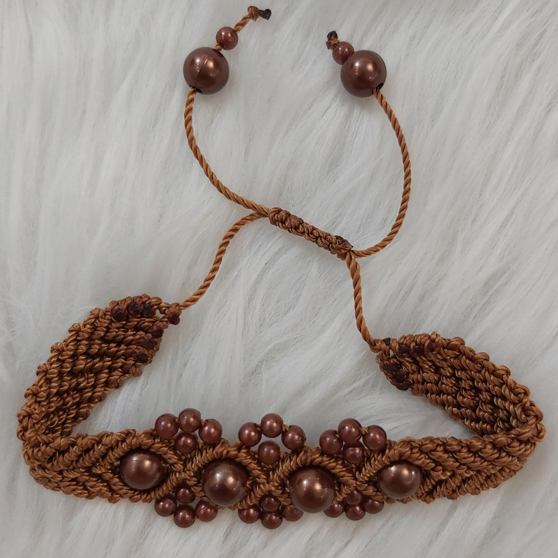 دستبند دخترانه مدل مرواریدی کد baf111 دستبند دخترانه مدل مرواریدی کد baf111