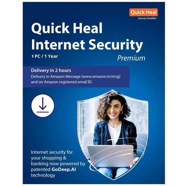 آنتی ویروس QUICK HEAL INTERNET SECURITY یکساله تک کاربره