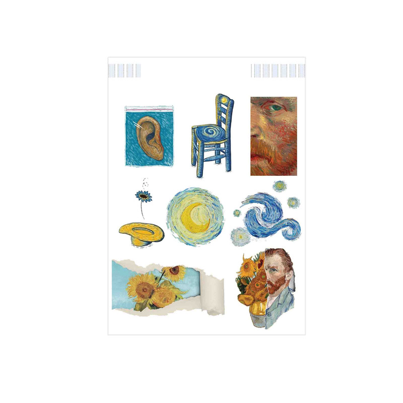 استیکر لپ تاپ طرح ونسان ونگوک کد 01