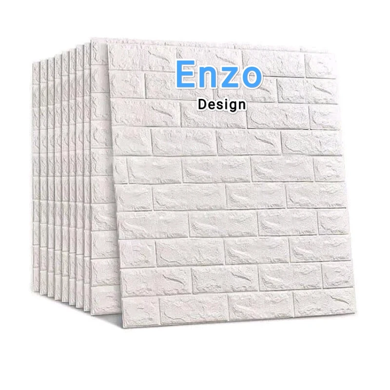 عکس شماره 7 : دیوارپوش مدل فومی پشت چسب دار برند انزو دیزاین بسته 10 عددی