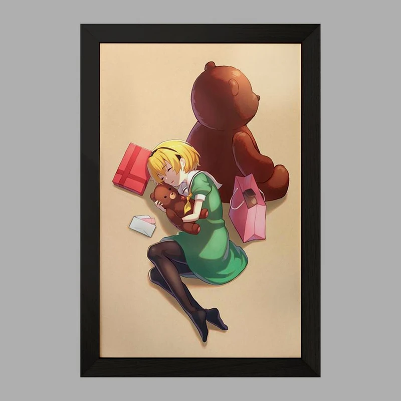 تابلو خندالو مدل ساتوکو هوجو انیمه هیگوراشی وقتی اشک می ریزد  کد 18124