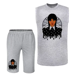 ست تاپ و شلوارک زنانه کد L05 رنگ طوسی