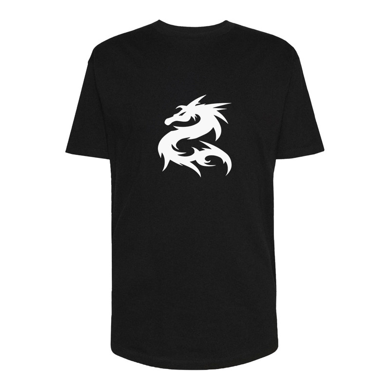 تی شرت لانگ مردانه مدل Dragon کد Sh031 رنگ مشکی