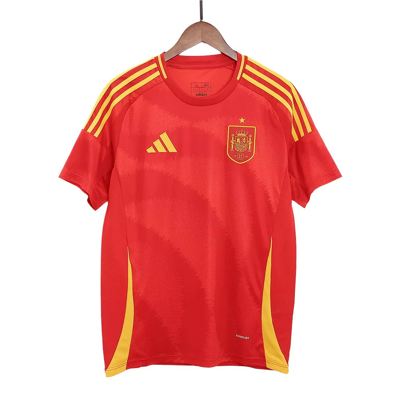ست تی شرت و شلوارک ورزشی مردانه مدل اسپانیا Home 2024