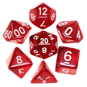 تاس بازی مدل Dungeons and Dragons بسته 7 عددی