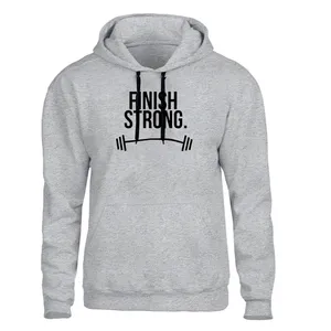 هودی مردانه مدل بدنسازی کد B540 رنگ طوسی