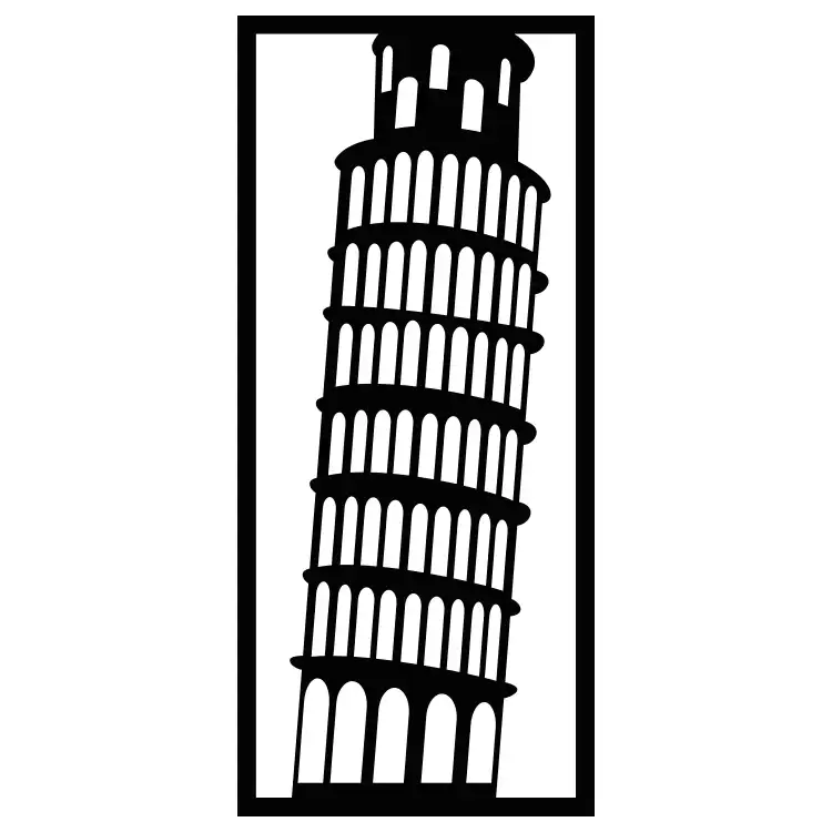 شابلون مدل برج پیزا کد SP444-2