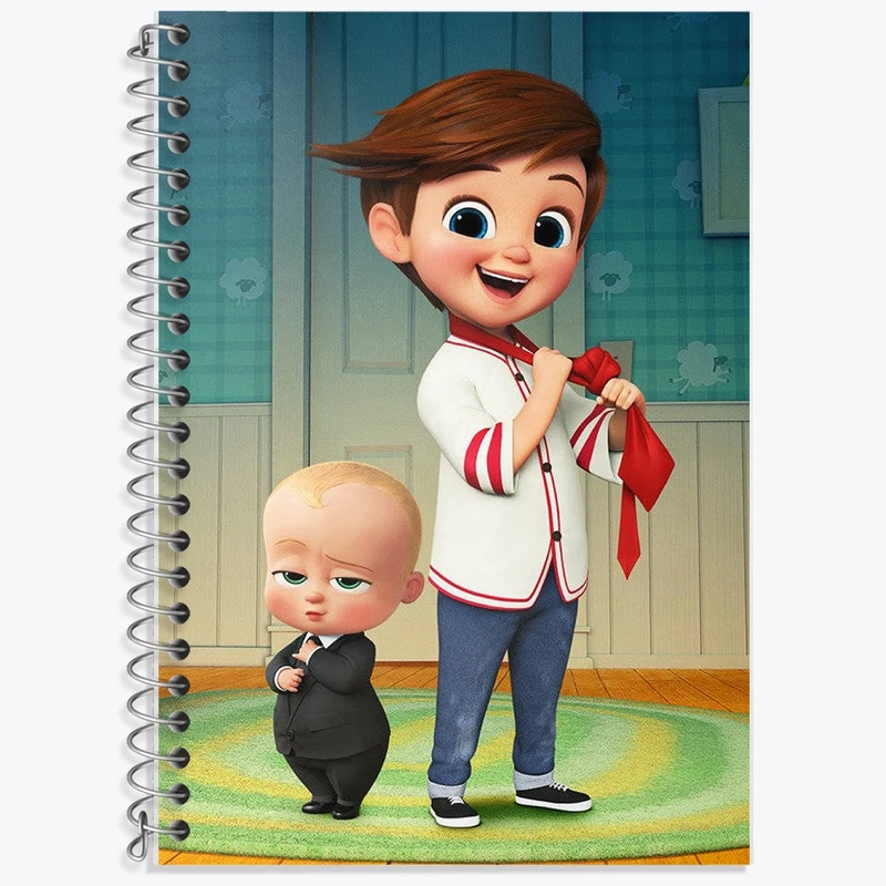 دفتر زبان 50 برگ خندالو مدل سه خط طرح بچه رئیس کد F2225