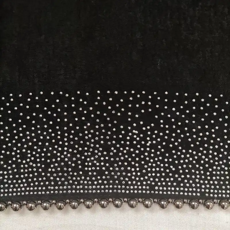 شال زنانه مدل مجلسی کوپرا مروارید دوزی نگین دار