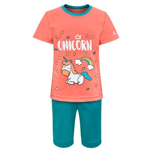 ست تیشرت و شلوارک دخترانه ساروک مدل TSHCH کد 05 