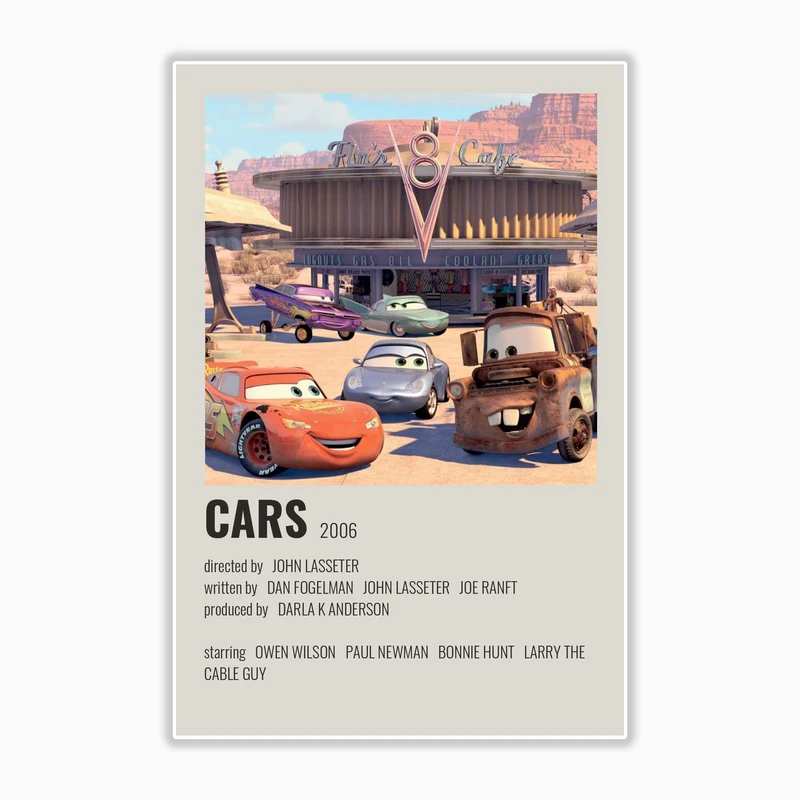 استیکر لپ تاپ و موبایل بووم طرح کارتون ماشین ها کد N29