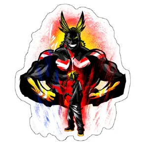استیکر لپ تاپ مدل All-Might Symbol of Peace