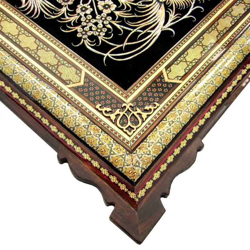 تابلو قلمزنی طرح گل و مرغ کد 5080-11