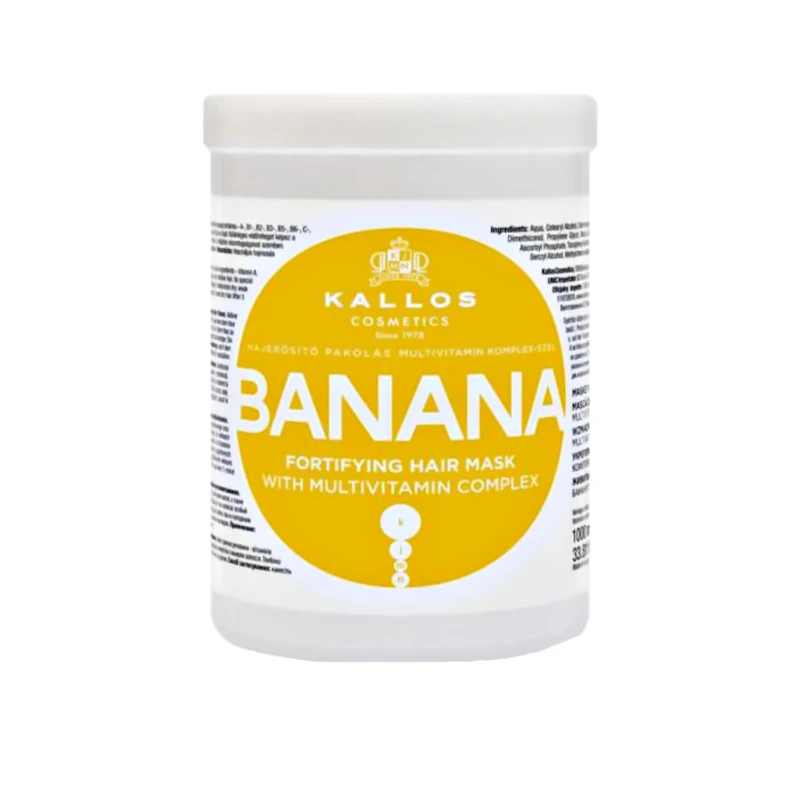 ماسک مو تقویت کننده کالوس مدل BANANA مناسب برای انواع مو حجم 1000 میلی لیتر