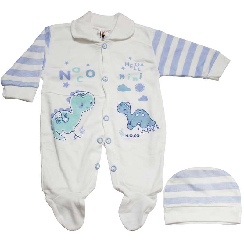 ست سرهمی و کلاه نوزادی کد 11B