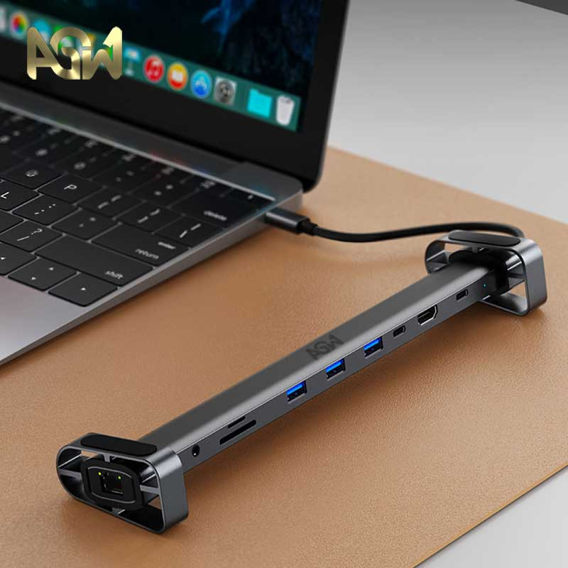هاب 10 پورت  USB-C ای جی دبلیو مدل BYL-2212
