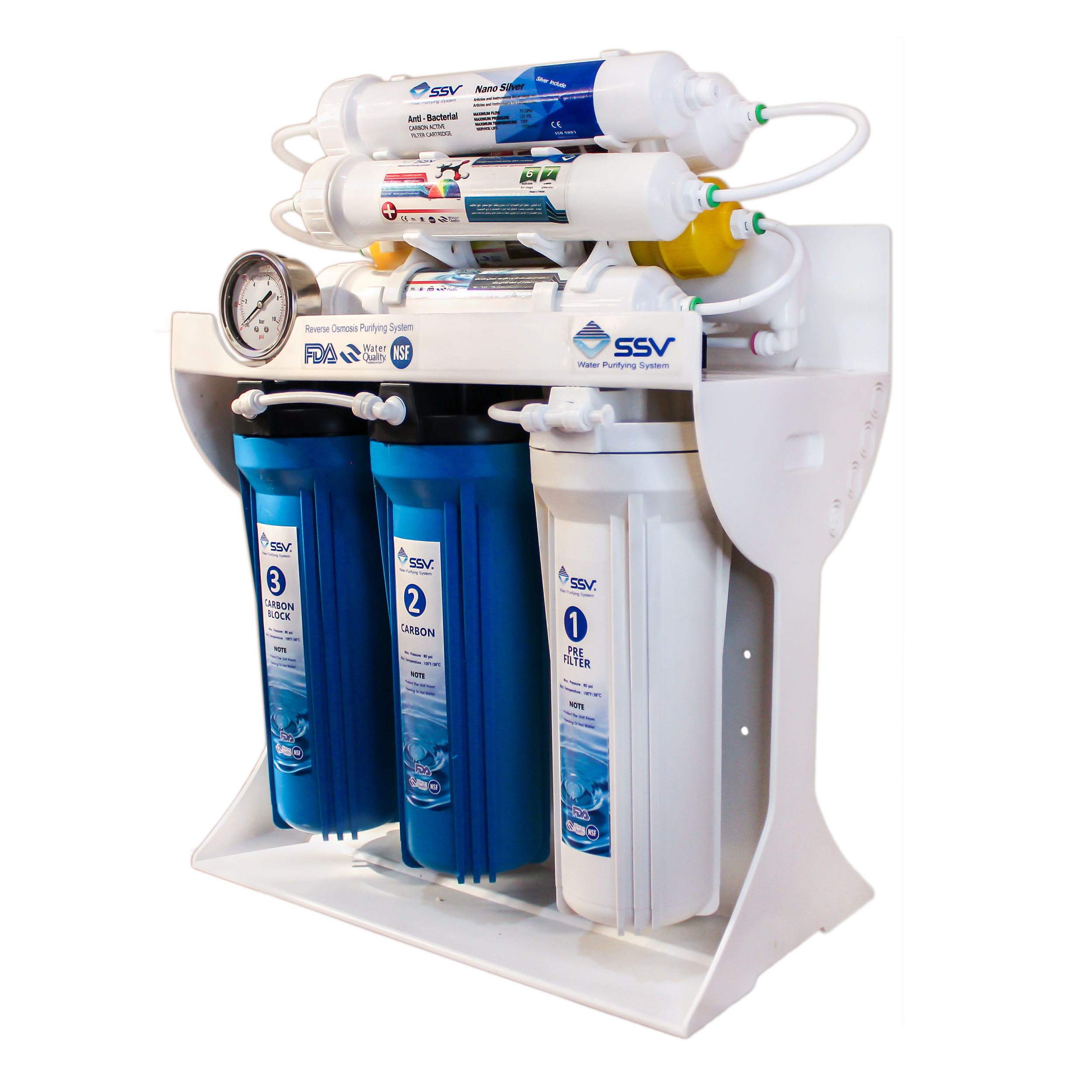 دستگاه تصفیه کننده آب اس اس وی مدل BlueStar 2W X900 به همراه شیر و فیلتر بسته 3 عددی