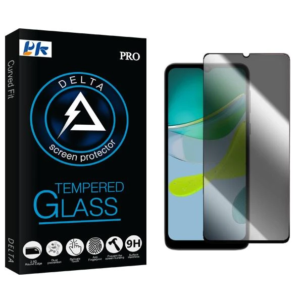 محافظ صفحه نمایش حریم شخصی پی کی مدل Delta مناسب برای گوشی موبایل موتورولا Moto E13