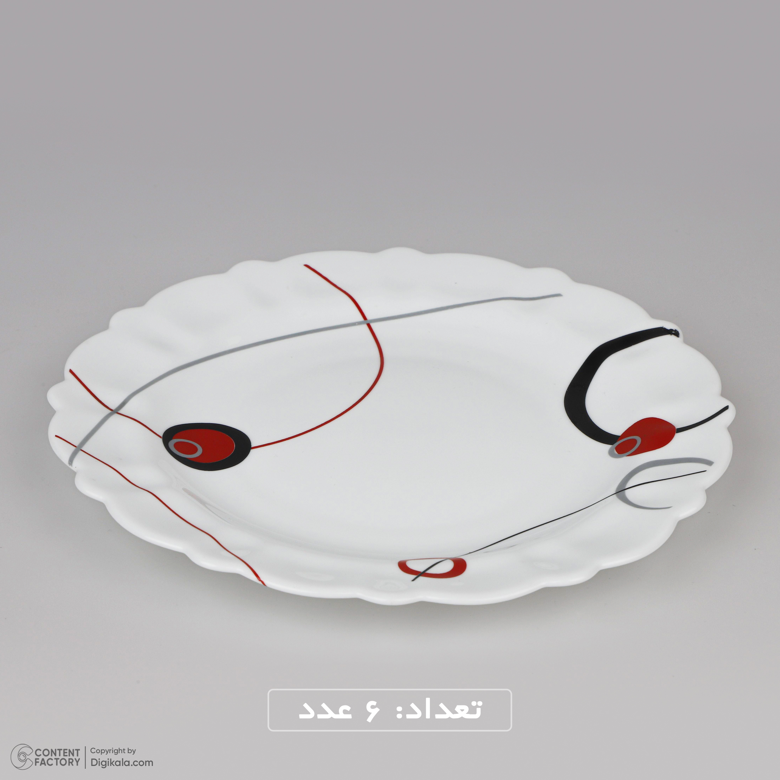 سرويس غذاخوری 38 پارچه طرح دایره مدل پاملا اپال ورژن1