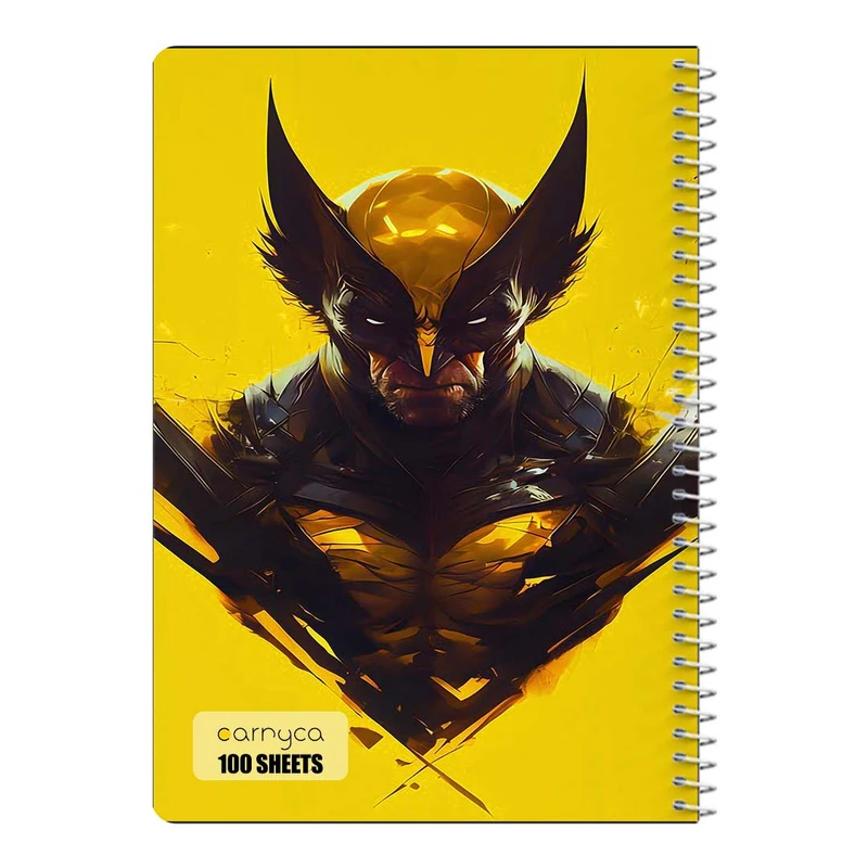 دفتر شطرنجی 100 برگ سیمی کارنیکا طرح ولورین Wolverine کد 19293