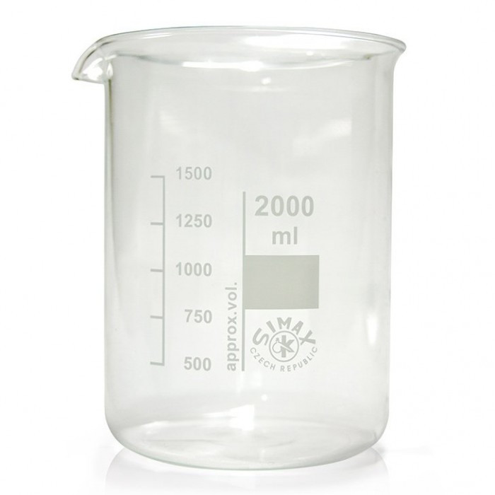 بشر آزمایشگاهی زیماکس مدل Pyrex ظرفیت 2000 میلی لیتر