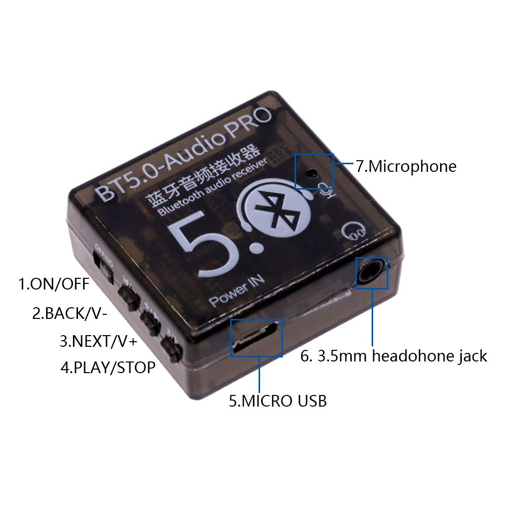 ماژول بلوتوث صوتی مدل BT-5.0 AUDIO PRO