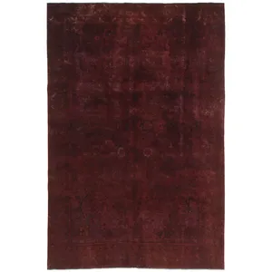 فرش دستبافت رنگ شده شش متری طرح وینتیج کد 538619