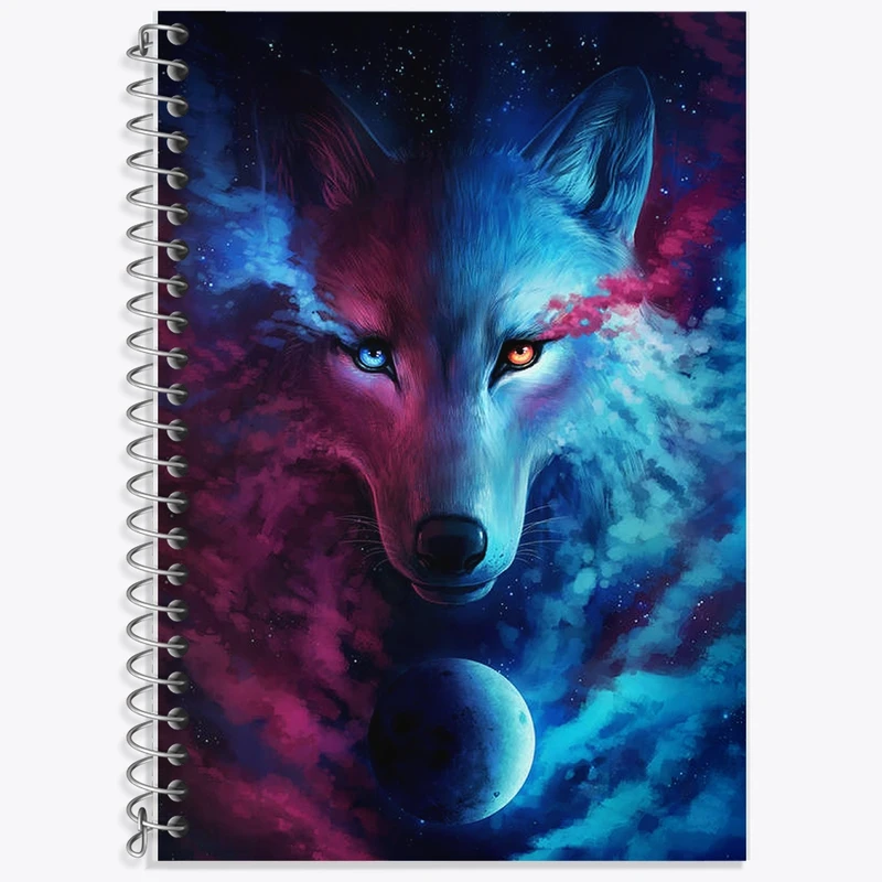 دفتر لغت 50 برگ خندالو طرح گرگ کد F2254