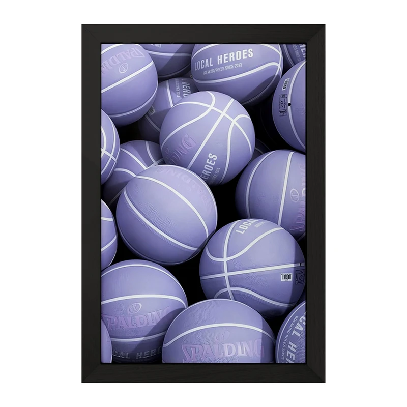 تابلو خندالو مدل توپ بسکتبال بنفش کد F3721