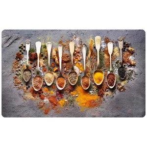  پادری طرح آشپزخانه مدل پیمانه ادویه m4-609 سایز 46x76 سانتی متر