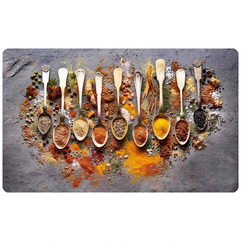  پادری طرح آشپزخانه مدل پیمانه ادویه m4-609 سایز 46x76 سانتی متر