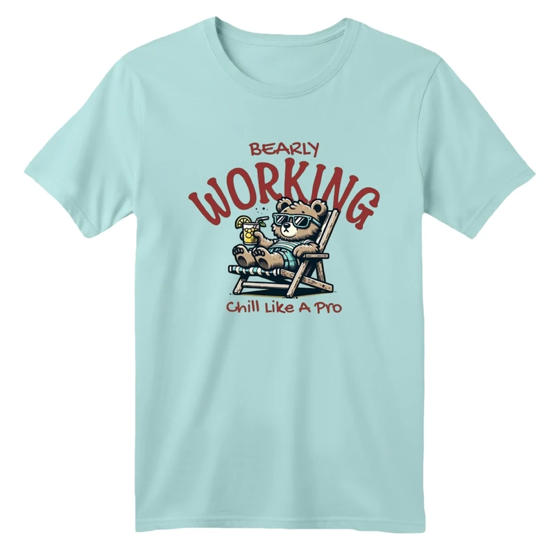 تی شرت آستین کوتاه بچگانه مدل خرس و آفتاب