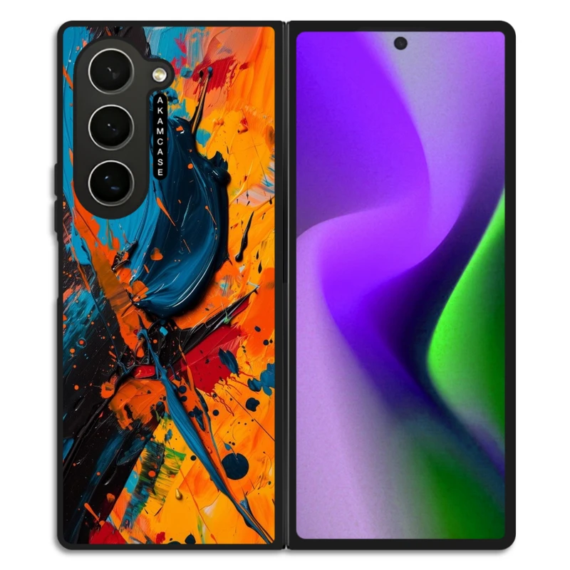 کاور آکام مدل AMC-WSGZFOLD6-WATER COLOR-21 مناسب برای گوشی موبایل سامسونگ Galaxy Z Fold 6