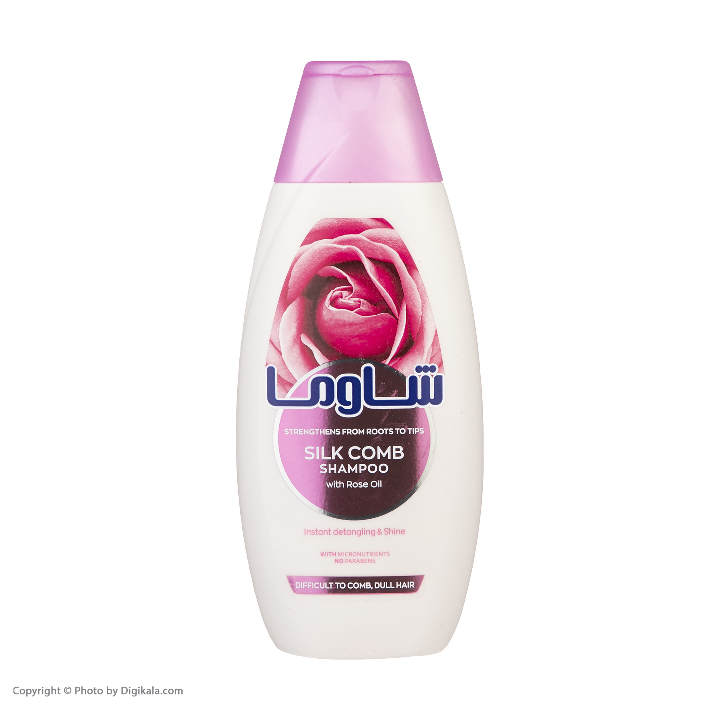 شامپو مو شاوما مدل Silk Comb حجم 400 میلی لیتر