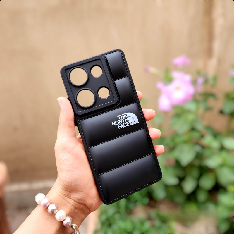 کاور طرح پافر مدل northface مناسب برای گوشی موبایل شیائومی Redmi Note 13 pro 4G / POCO M6 pro 4G