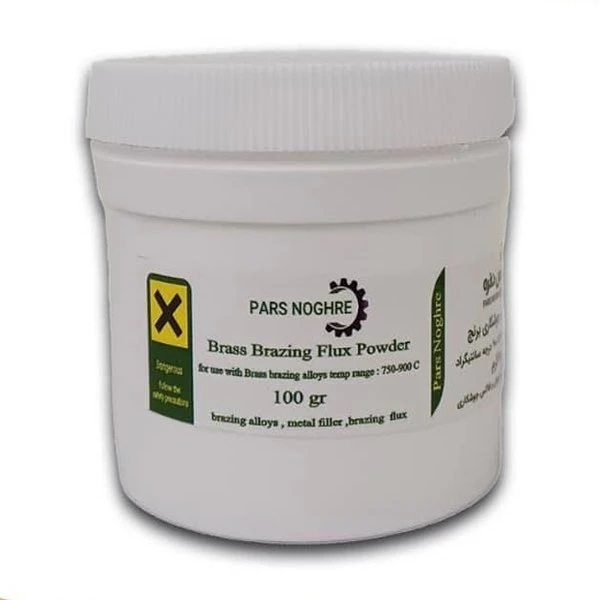 پودر جوشکاری برنج پارس نقره مدل فلاکس وزن 100 گرم بسته 1 عددی