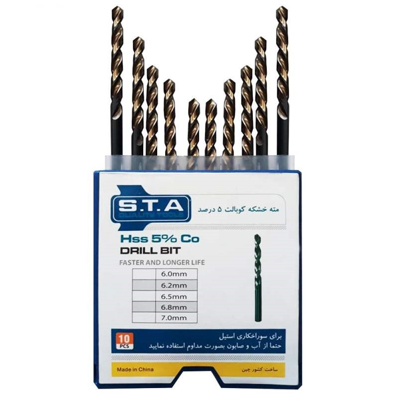 مجموعه 10عددی مته آهن اس تی ای مدل BIT سایز 6 میلی متر مجموعه 10عددی مته آهن اس تی ای مدل BIT سایز 6 میلی متر