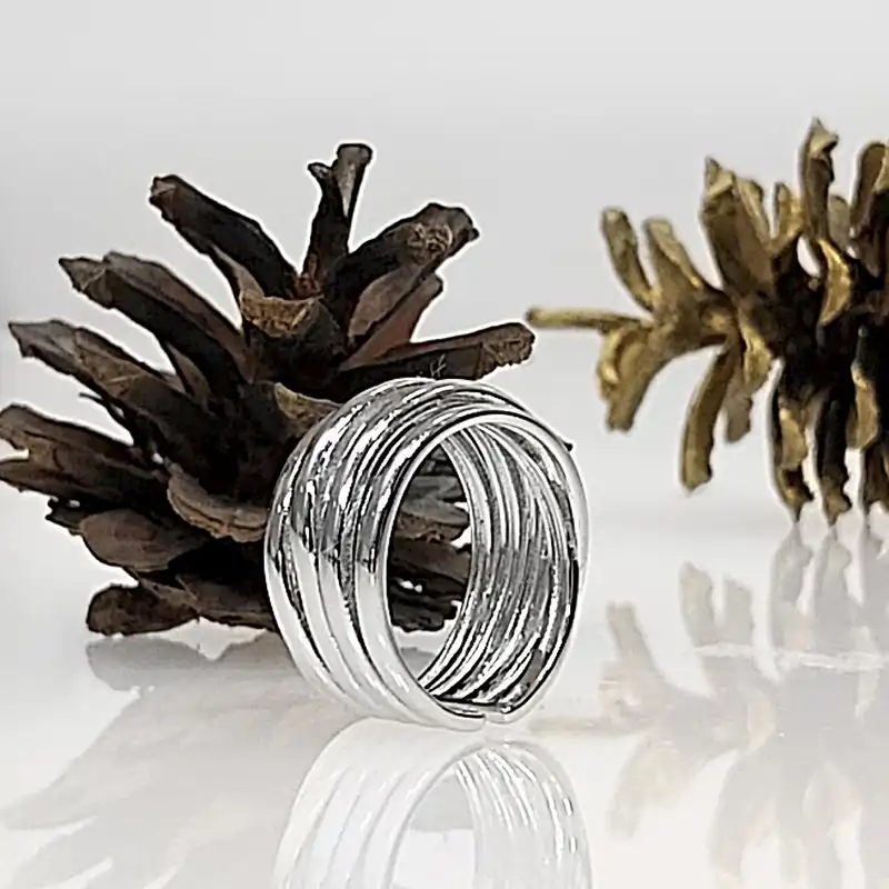 انگشتر نقره زنانه اقلیمه کد AN62