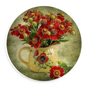 دیوارکوب طرح گلدان سفالی و شاخه های گل مدل wtb445