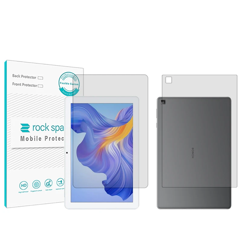 محافظ صفحه نمایش شفاف راک اسپیس مدل Hygel مناسب برای تبلت آنر Pad X8 Lite به همراه محافظ پشت تبلت
