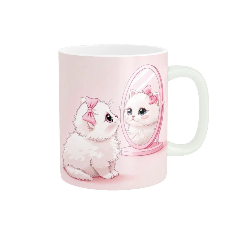 ماگ پاد آفرین طرح گربه بامزه کد 3237