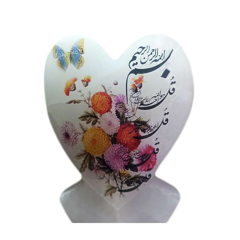 آباژور سنگ نمک مدل قلب کد 2