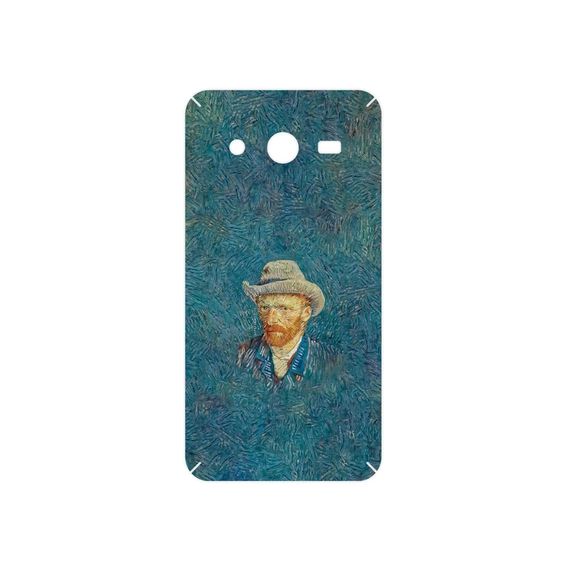 برچسب پوششی ماهوت مدل Self portrait with a gray felt hat مناسب برای گوشی موبایل سامسونگ Galaxy Core 2